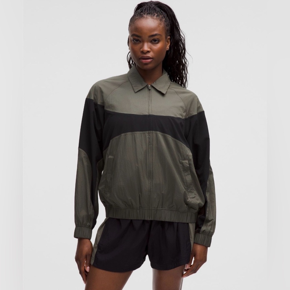 Lululemon | Nylon Colorblock Collard Jacket